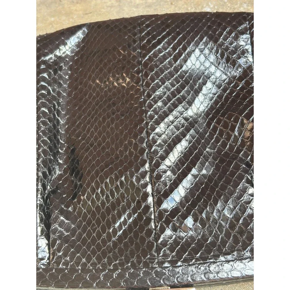 Etienne Aigner Black Snakeskin Purse